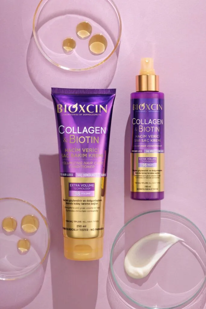 Bioxcin Collagen & Biotin Odżywka i Krem do Włosów Cienkich 400 ml
