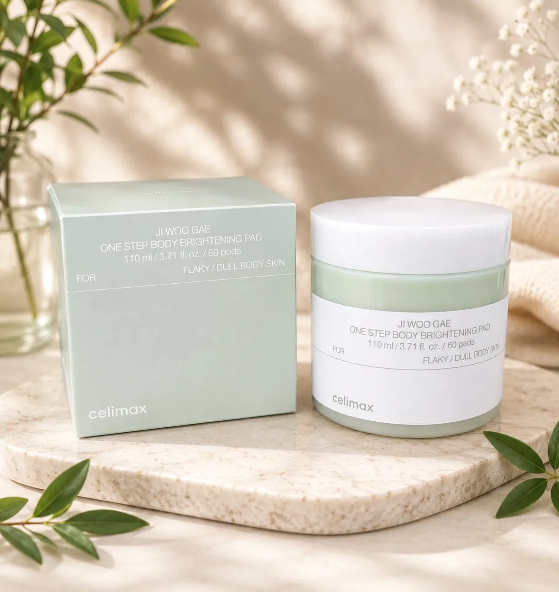 Celimax Ji Woo Gae One Step Body Brightening Pad 110ml