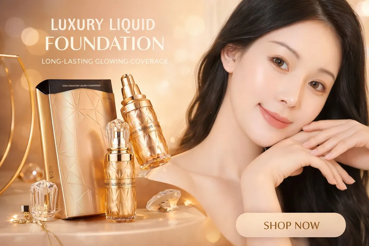 Podkład Liquid Foundation Gold Diamond #02 Natural 30ml