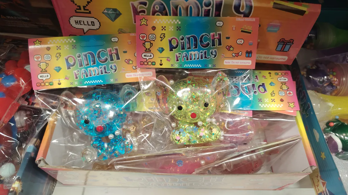 Pinch Family Miś z Brokatem Niebieski 10cm