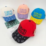 Czapka z Daszkiem 123 dla Dzieci Mix Kolorów