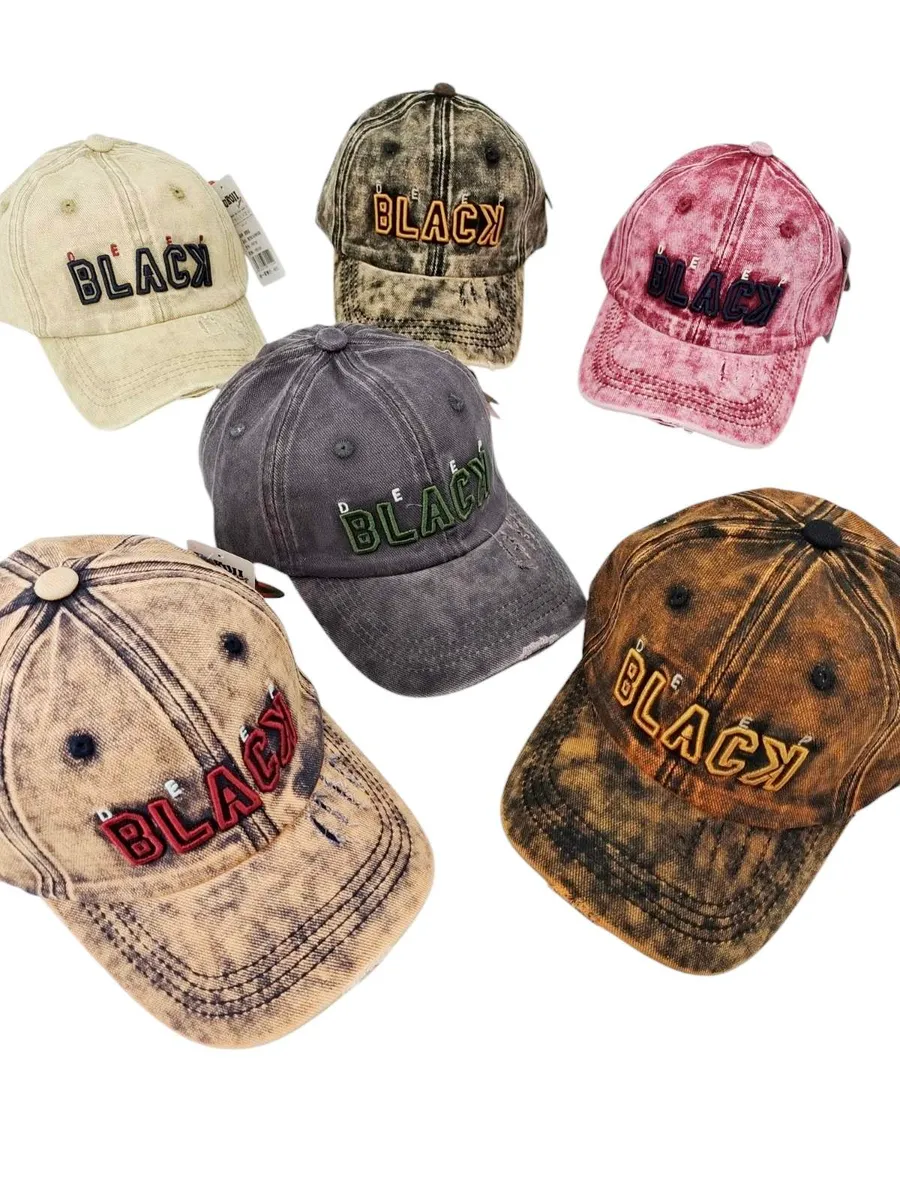Czapka z Daszkiem Dee Blacky Acid Wash Beżowa