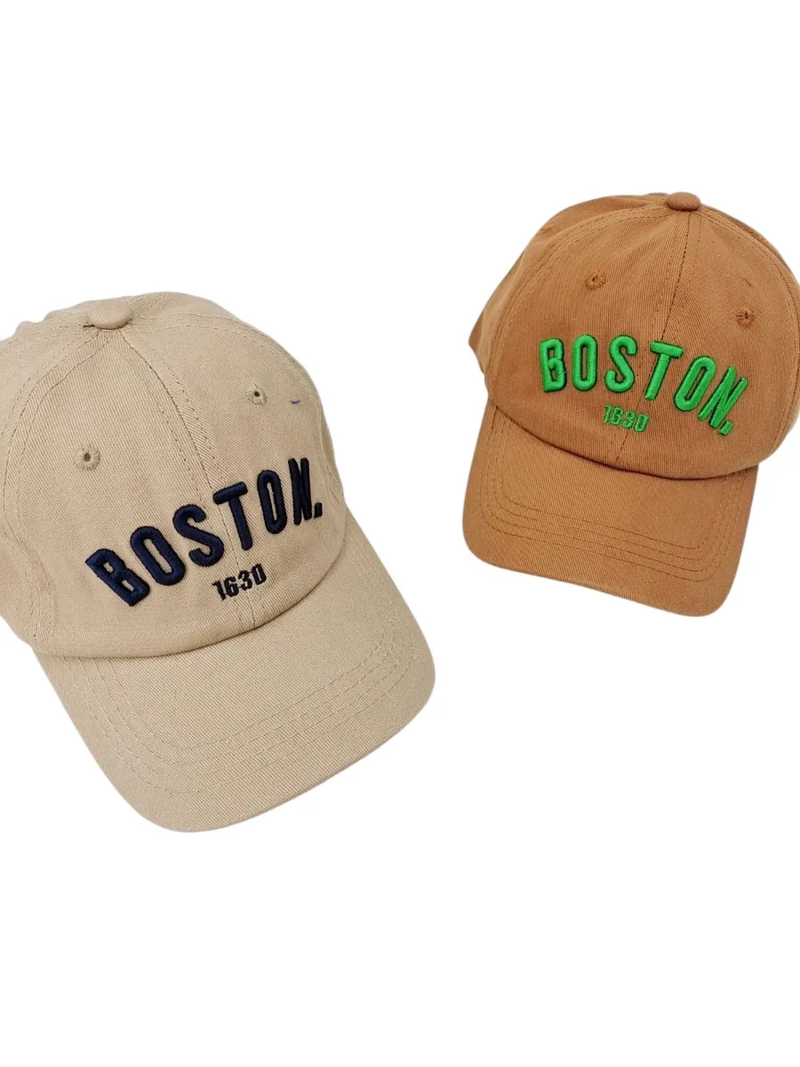 Czapka z Daszkiem Boston Beżowa Dziecięca