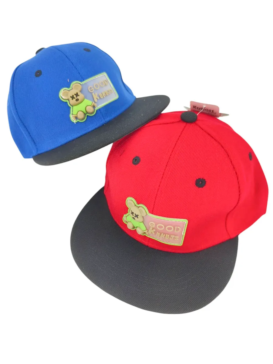 Czapka z Daszkiem GOOD KIDS dla Dzieci Niebieska i Czerwona