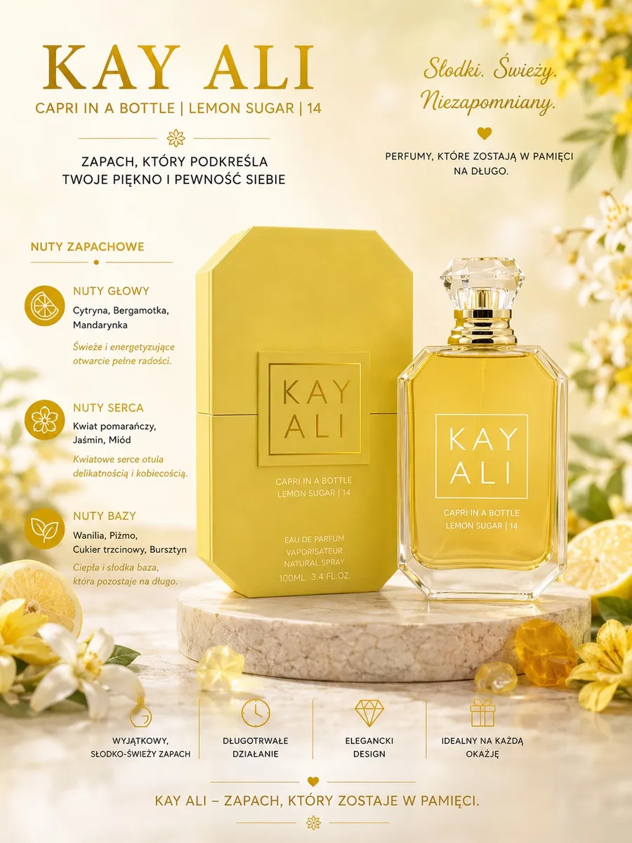 Kay Ali Capri In A Bottle Lemon Sugar 14 EDP 100ml