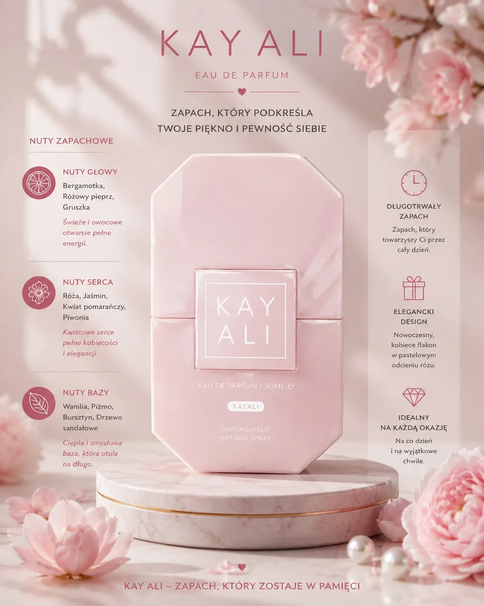 Kay Ali Eau de Parfum 50ml Różowy