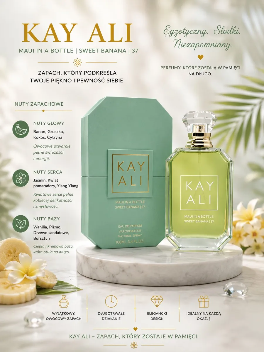 Kay Ali Maui In A Bottle Sweet Banana 37 EDP 100ml