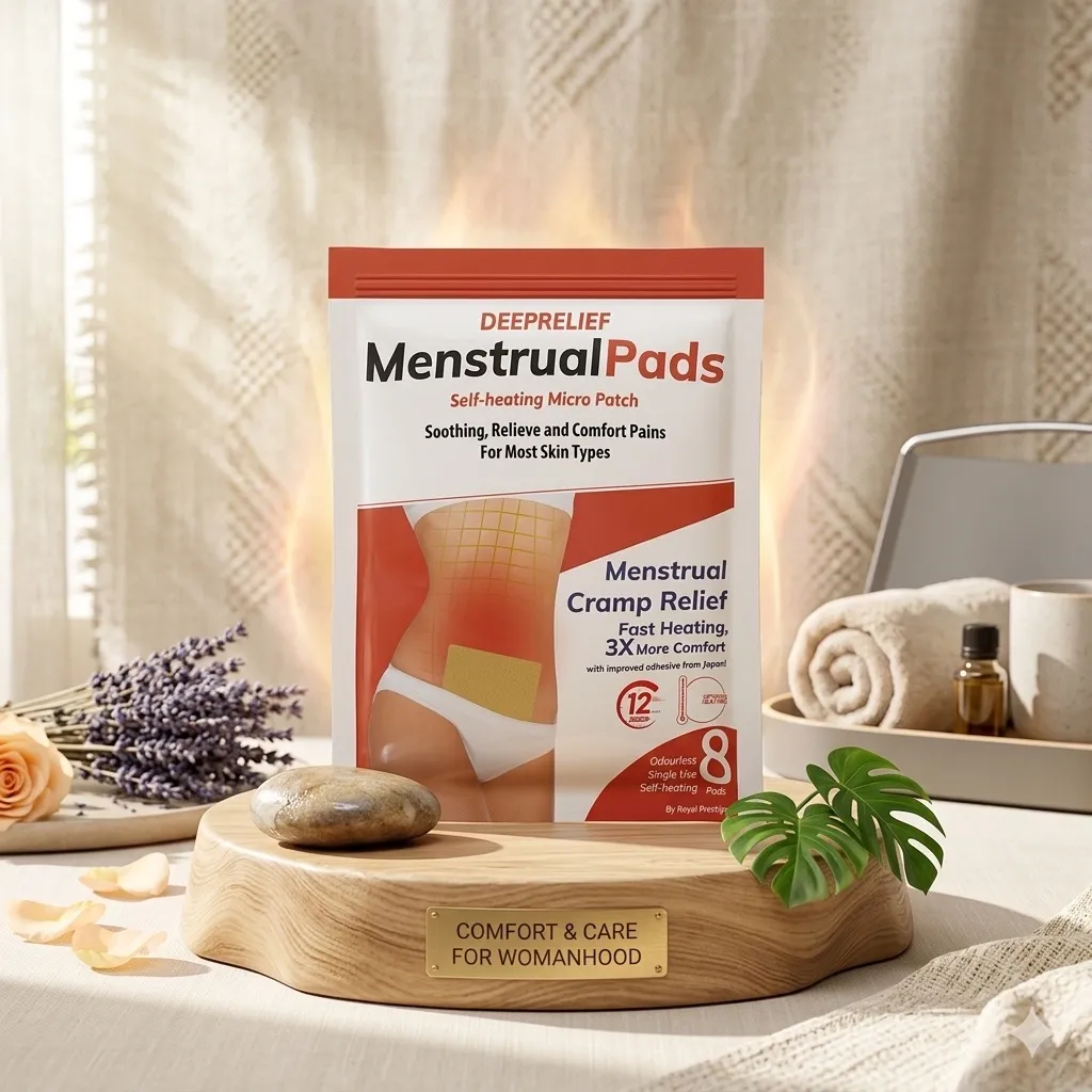 Royal Prestige Deeprelief Menstrual Pads Samonagrzewające 8szt