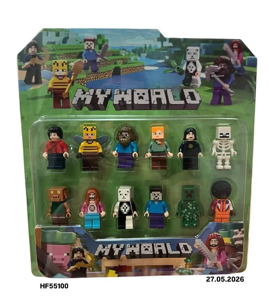Zestaw Figurek Minecraft My World 12 szt. HF55100