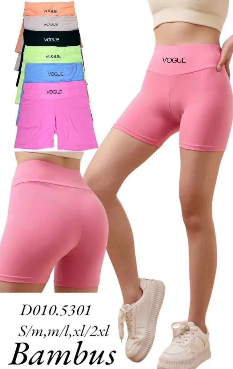Szorty Sportowe Bambusowe VOGUE Różowe S-2XL