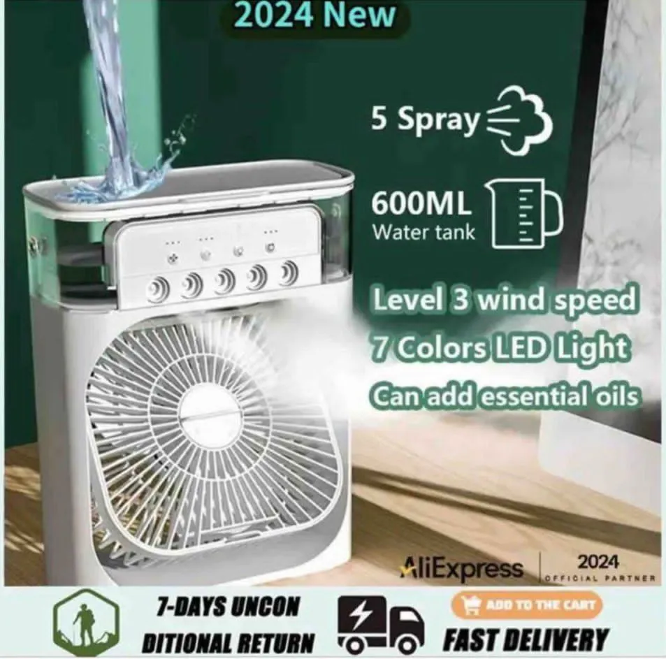 Klimatyzator Ewaporacyjny 600ml 7 Kolorów LED 2024