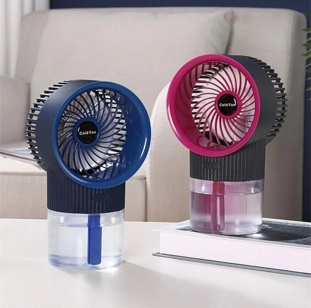 Przenośny Wentylator Chłodzący USB z Nawilżaczem Cold Fan