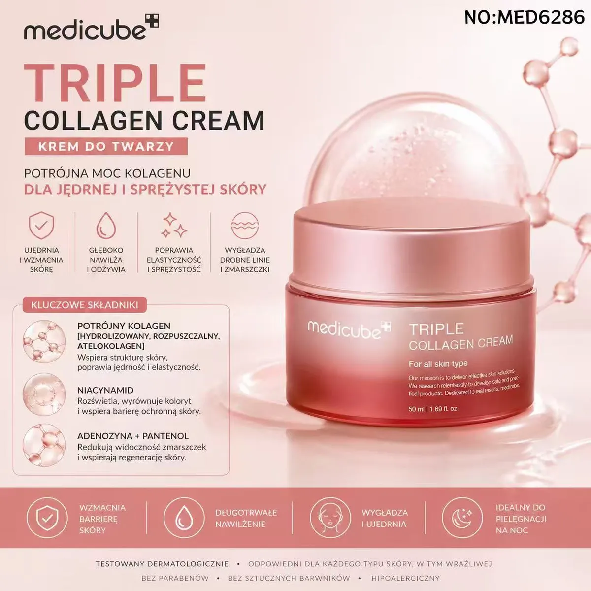 Medicube Triple Collagen Cream Krem do Twarzy 50ml