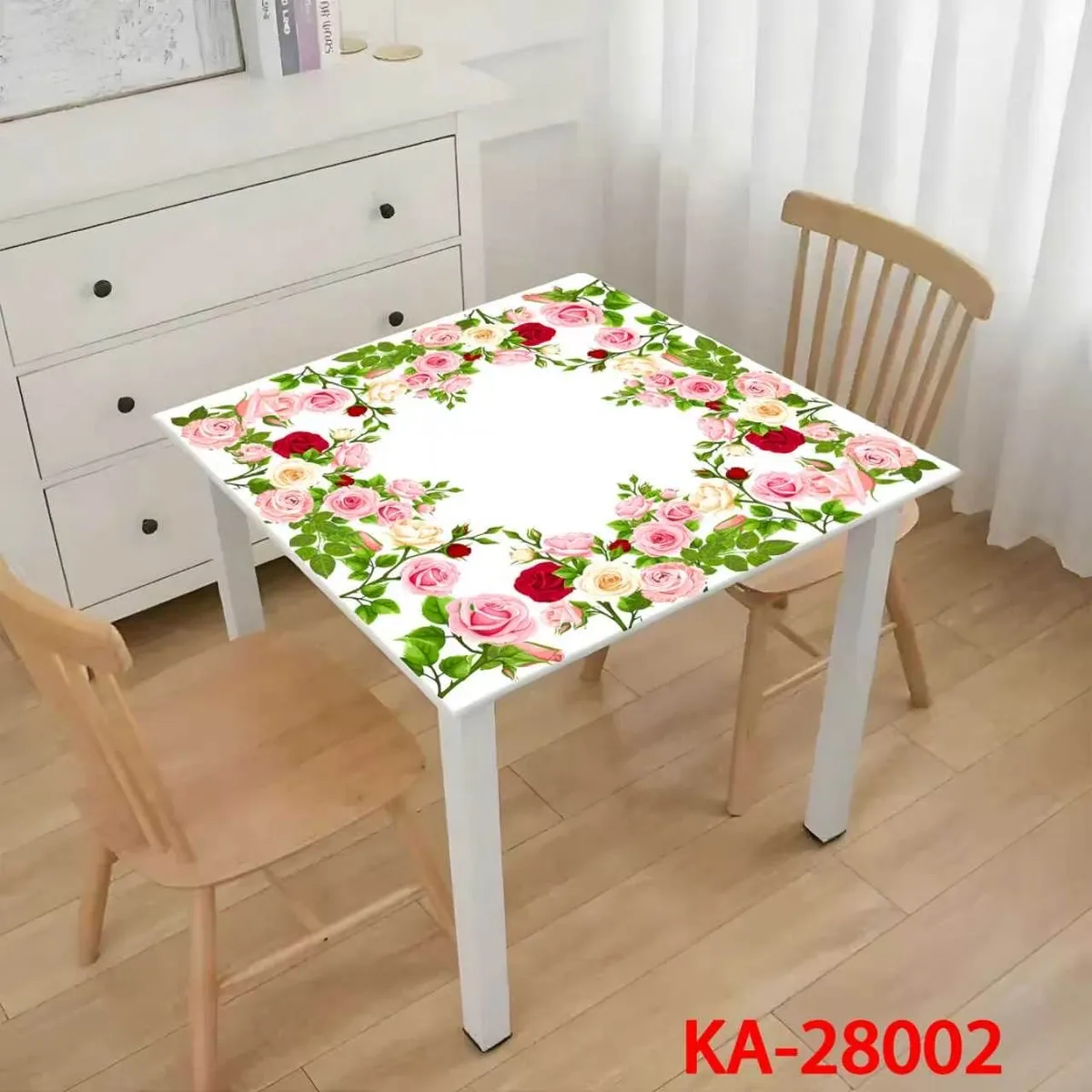 Obrus Winyl Różany Kwiaty 85x85cm