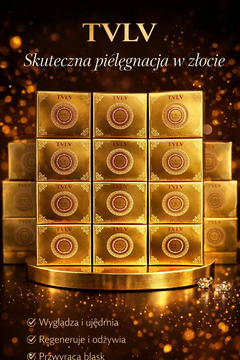 TVLV Złoty Krem Regenerujący do Twarzy 50ml