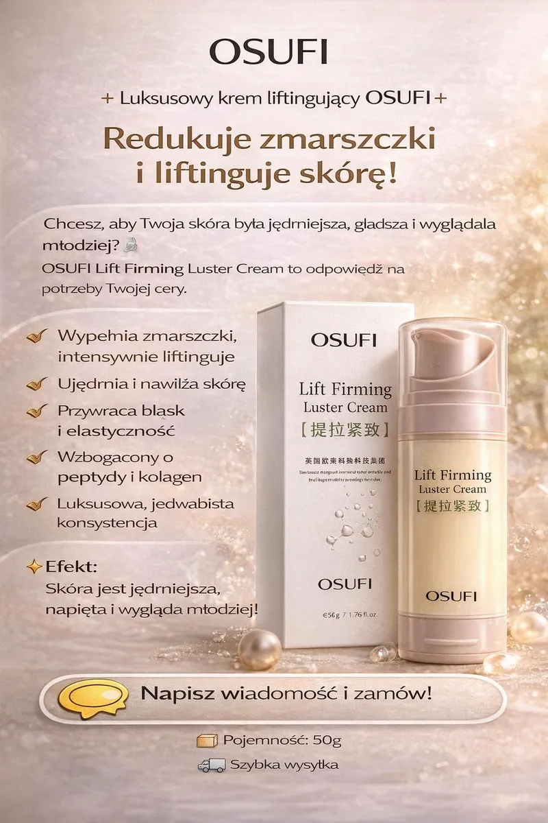 OSUFI Lift Firming Luster Cream 50g Złoty