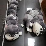 Maskotka Husky Długa 70cm Szary