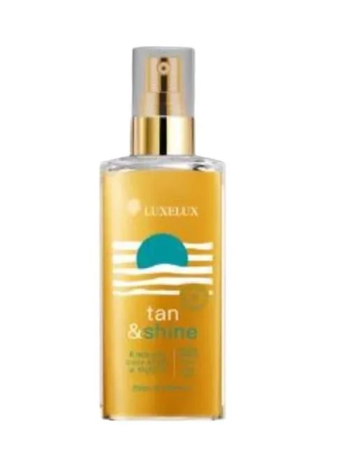 LUXELUX Tan & Shine Spray Rozświetlający z DHA 150ml