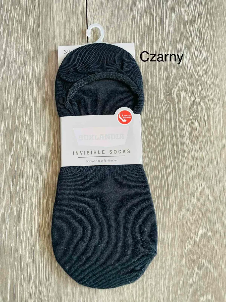Skarpety Invisible Socks Bawełniane Czarne Damskie