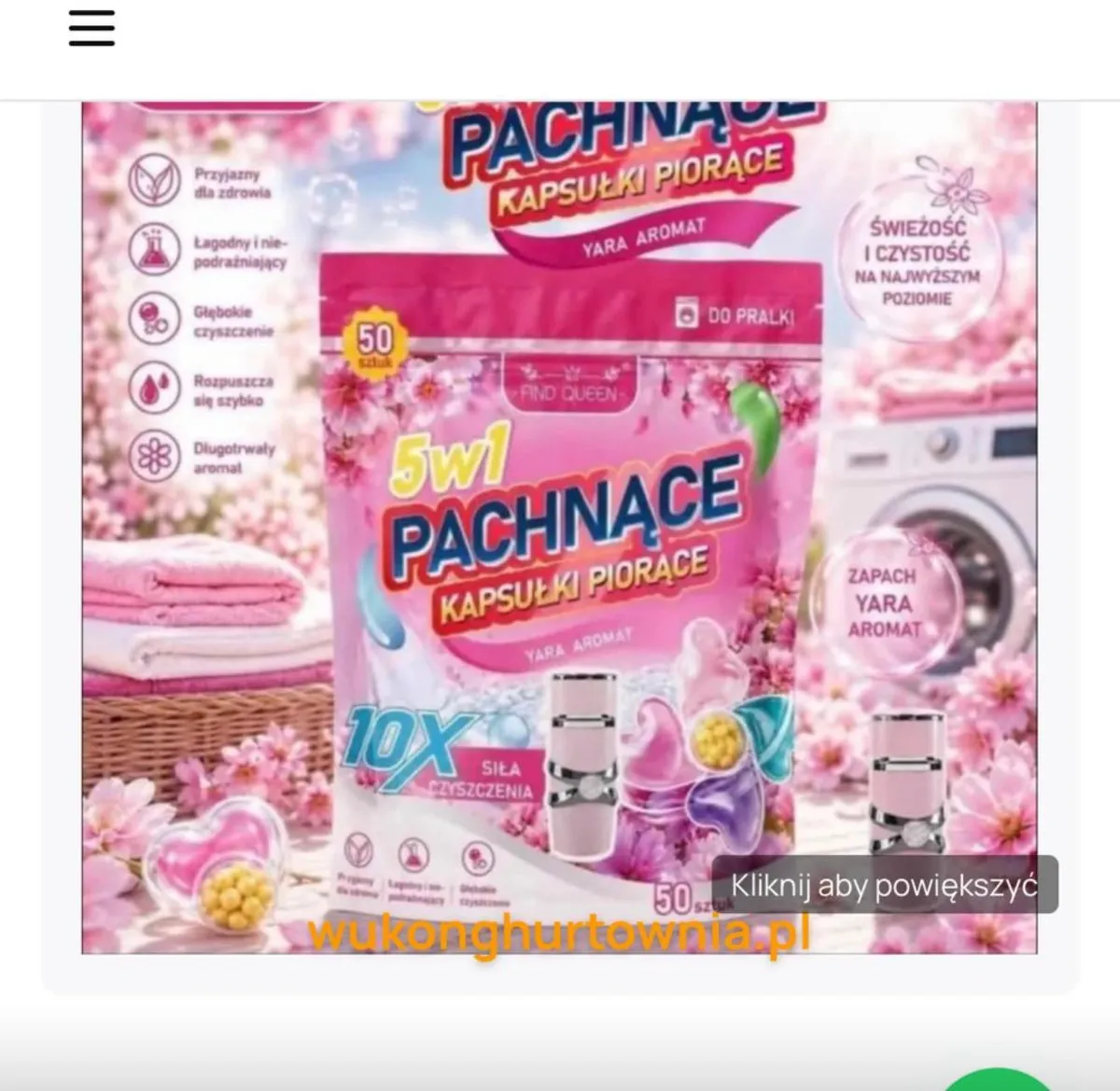 Kapsułki Piorące 5w1 Pachnące Yara Aromat 50 szt