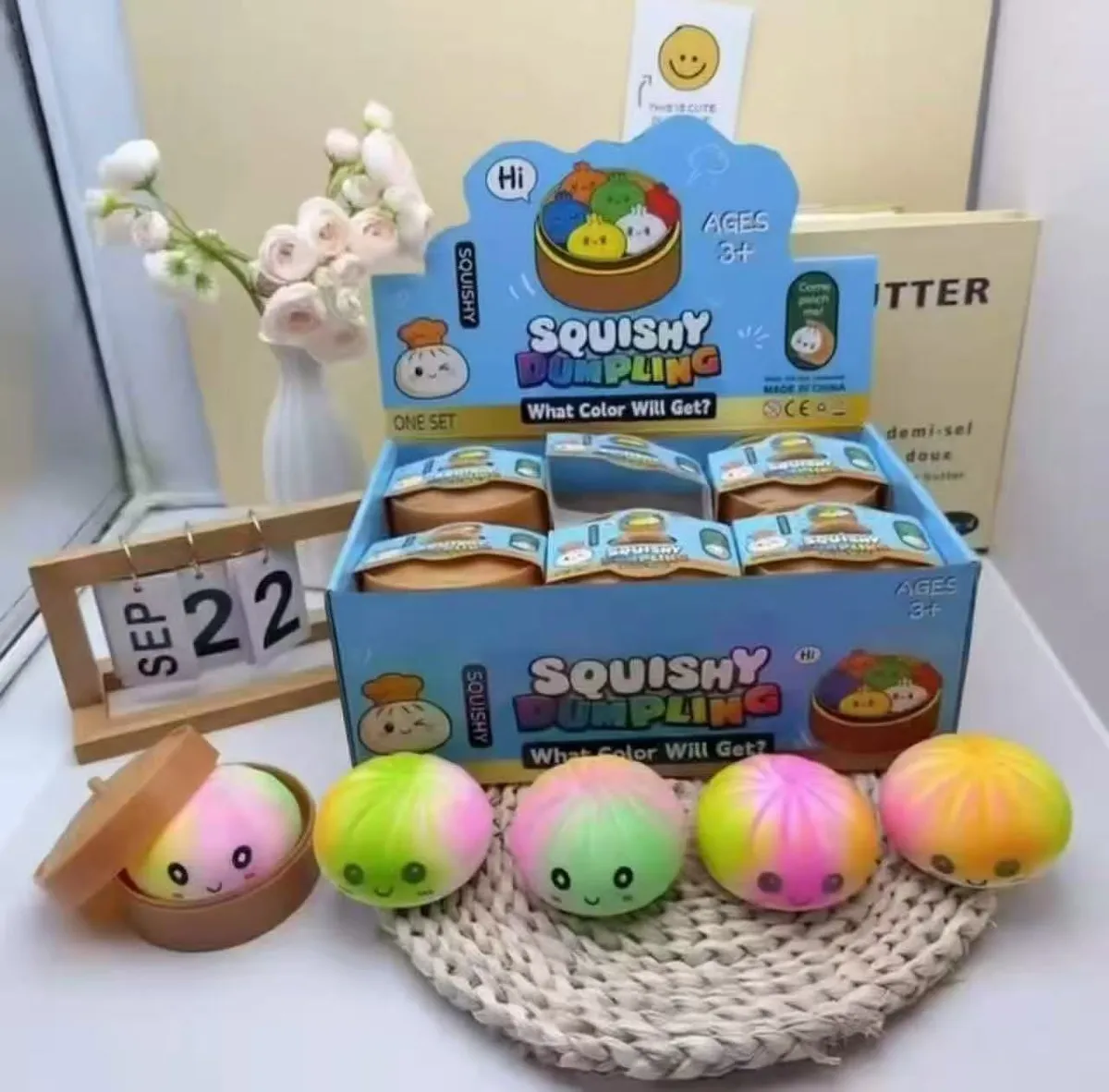Squishy Dumpling Tęczowy 8cm