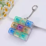 Brelok Klawiatura RGB 9 Klawiszy Przezroczysty