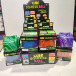 Kostka Antystresowa Cube Squeeze Ball Marmurkowa
