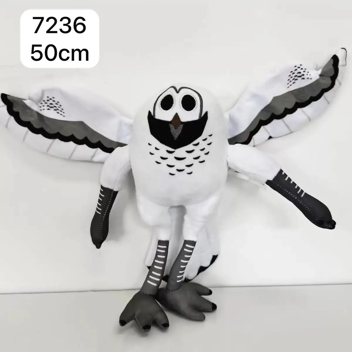 Maskotka Sowa Biała 50cm Pluszowa