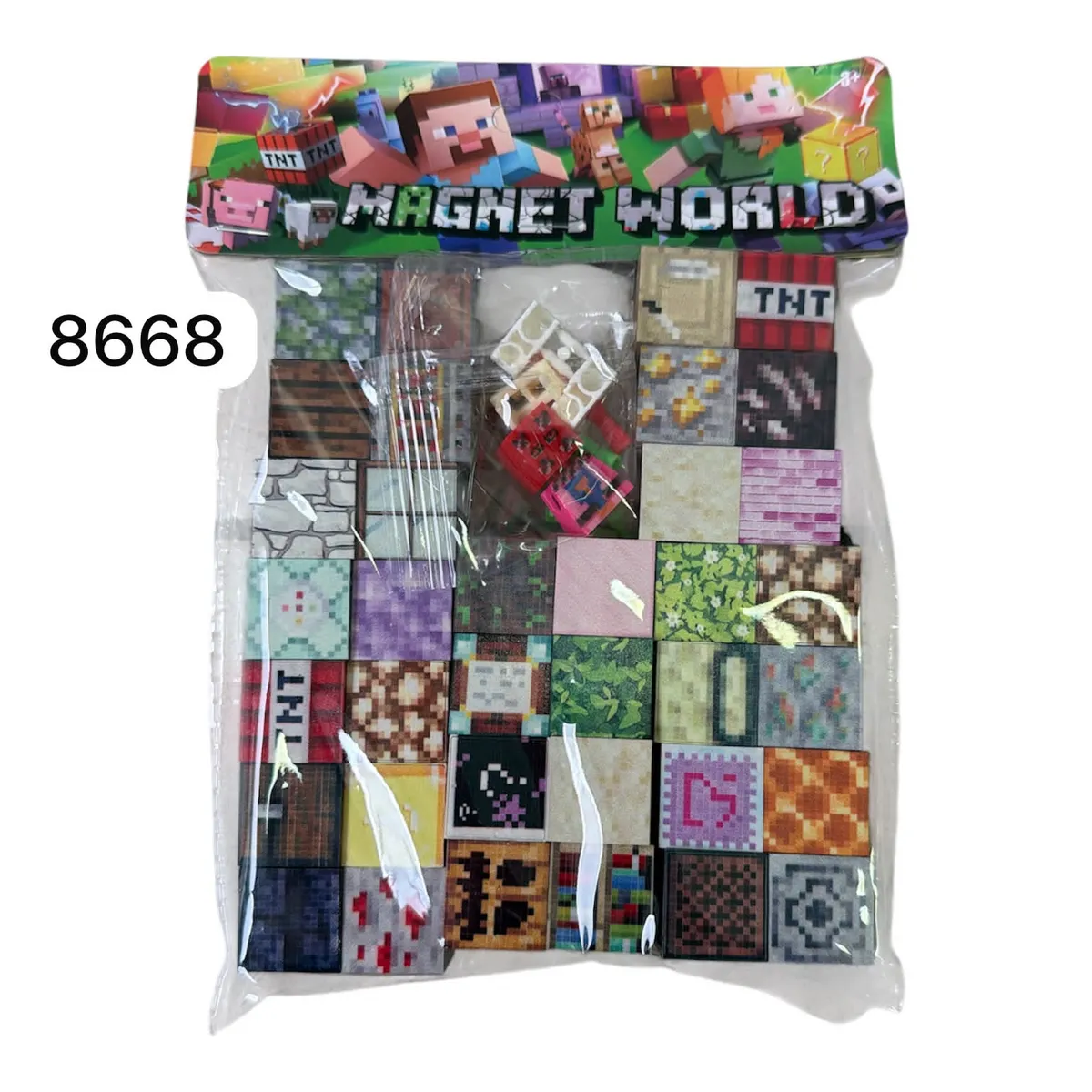 Klocki Magnetyczne Minecraft Magnet World 36+1