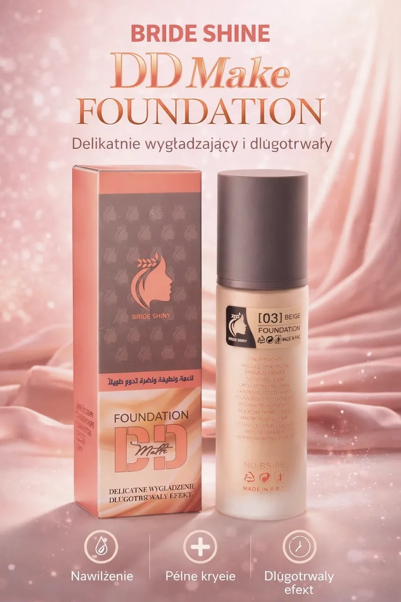 Podkład DD Make Foundation Bride Shine 03 Beige