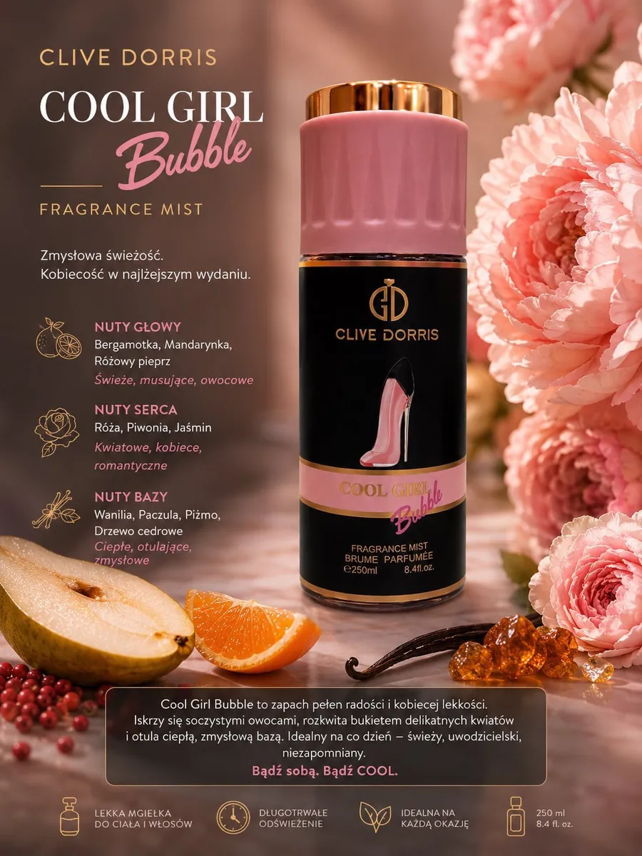 Clive Dorris Cool Girl Bubble Mgiełka do Ciała 250ml