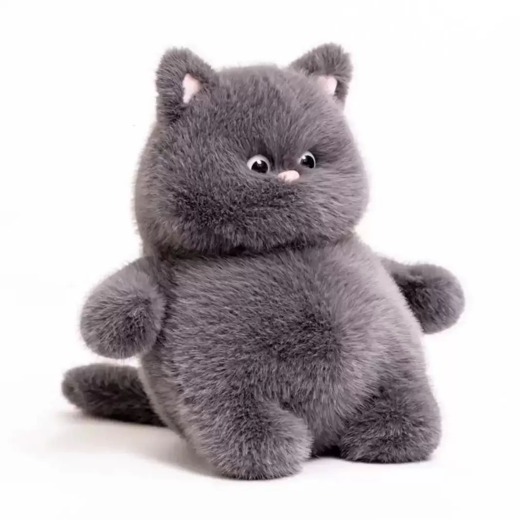 Maskotka Kot Szary z Kocyk 20cm