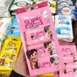 Chusteczki Nawilżane Super Mini Wet Wipes Różowe 8szt