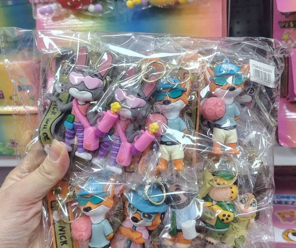 Brelok Zwierzęta Zootopia 3D Miękki PVC 6cm
