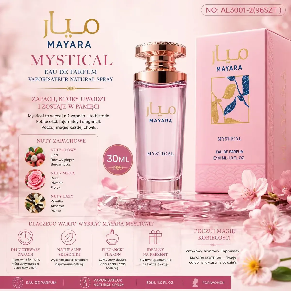 Mayara Mystical Perfumy Damskie 30ml Różowe