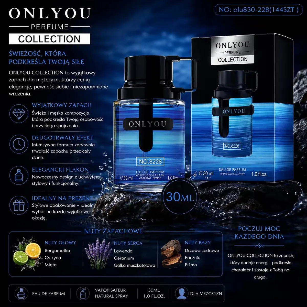 Perfumy OnlyYou Collection No.8228 30ml dla Mężczyzn