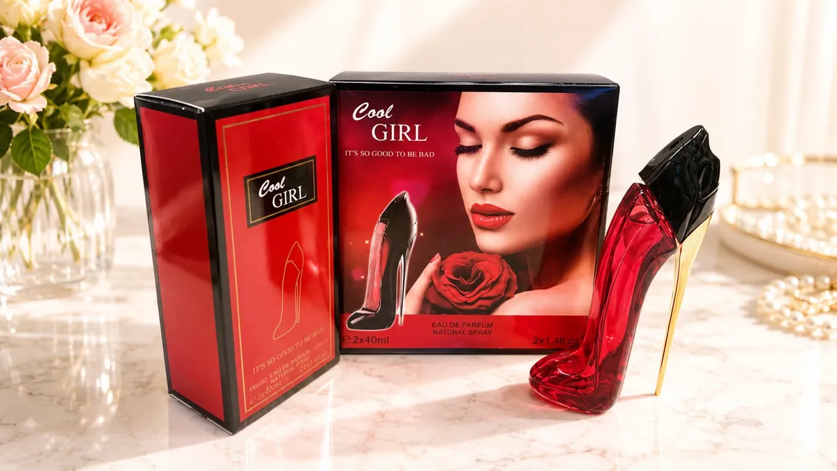 Perfumy Cool Girl 2x50ml w Szpilce Czerwone