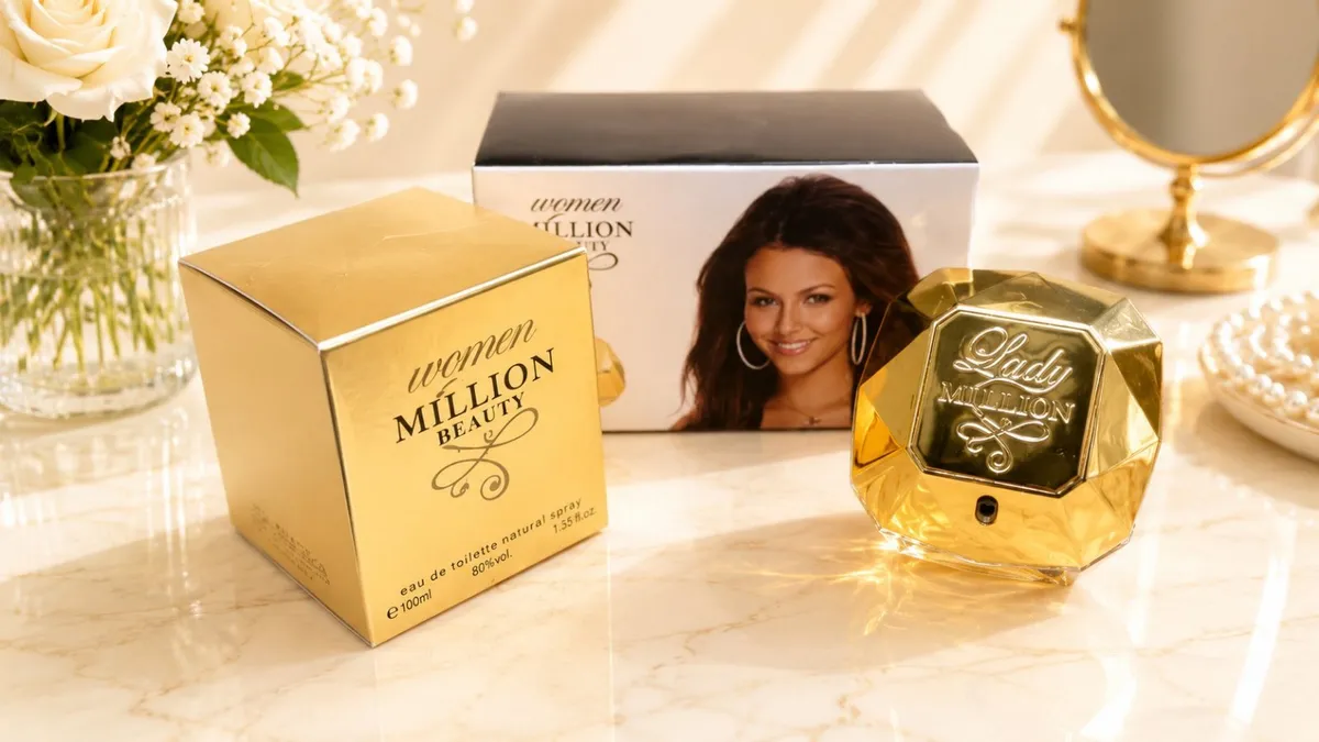 Lady Million Beauty Perfumy 2x50ml Złote