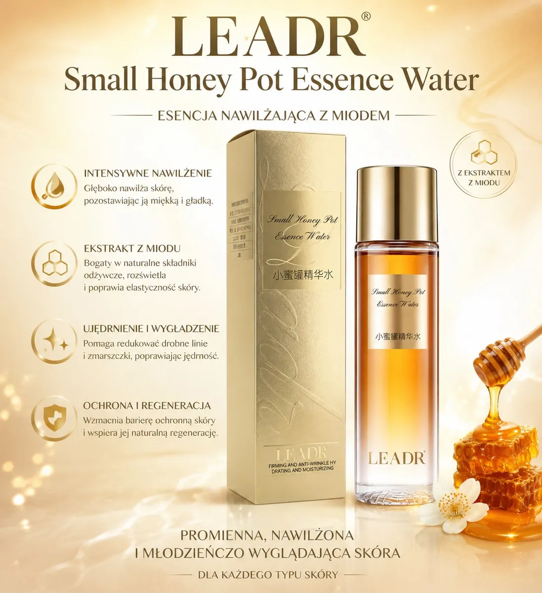 LEADR Small Honey Pot Essence Water Esencja z Miodem 150ml