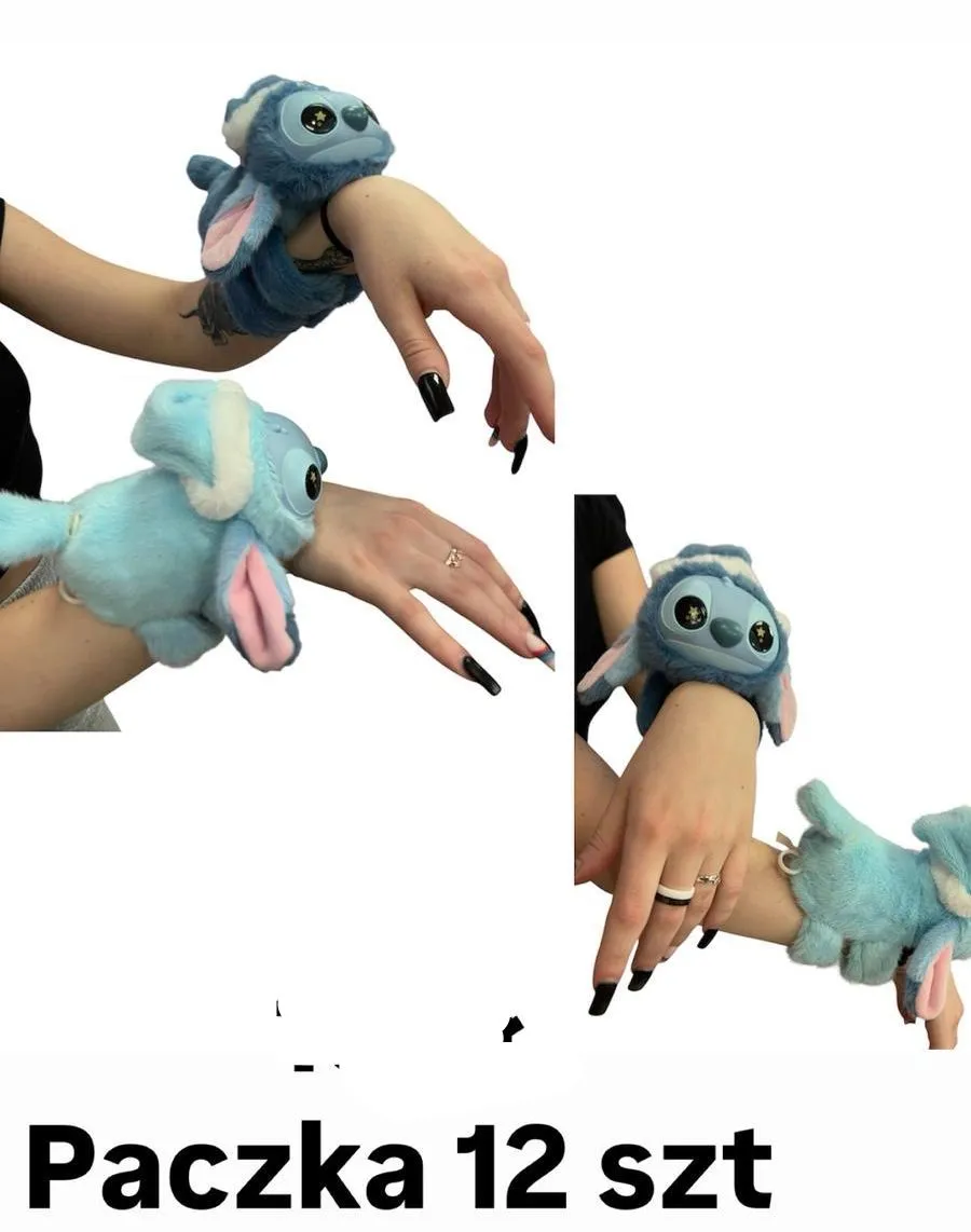 Maskotka Stitch na rękę pluszowa niebieska 18cm