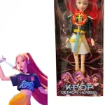 Lalka K-Pop Demon Hunters Roxy Czerwone Włosy 28cm