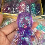 Fioletowa Lampa Glitter Black Baby Decompress Toy 12cm