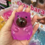 Capybara Fioletowa Gumowa Zabawka Antystresowa
