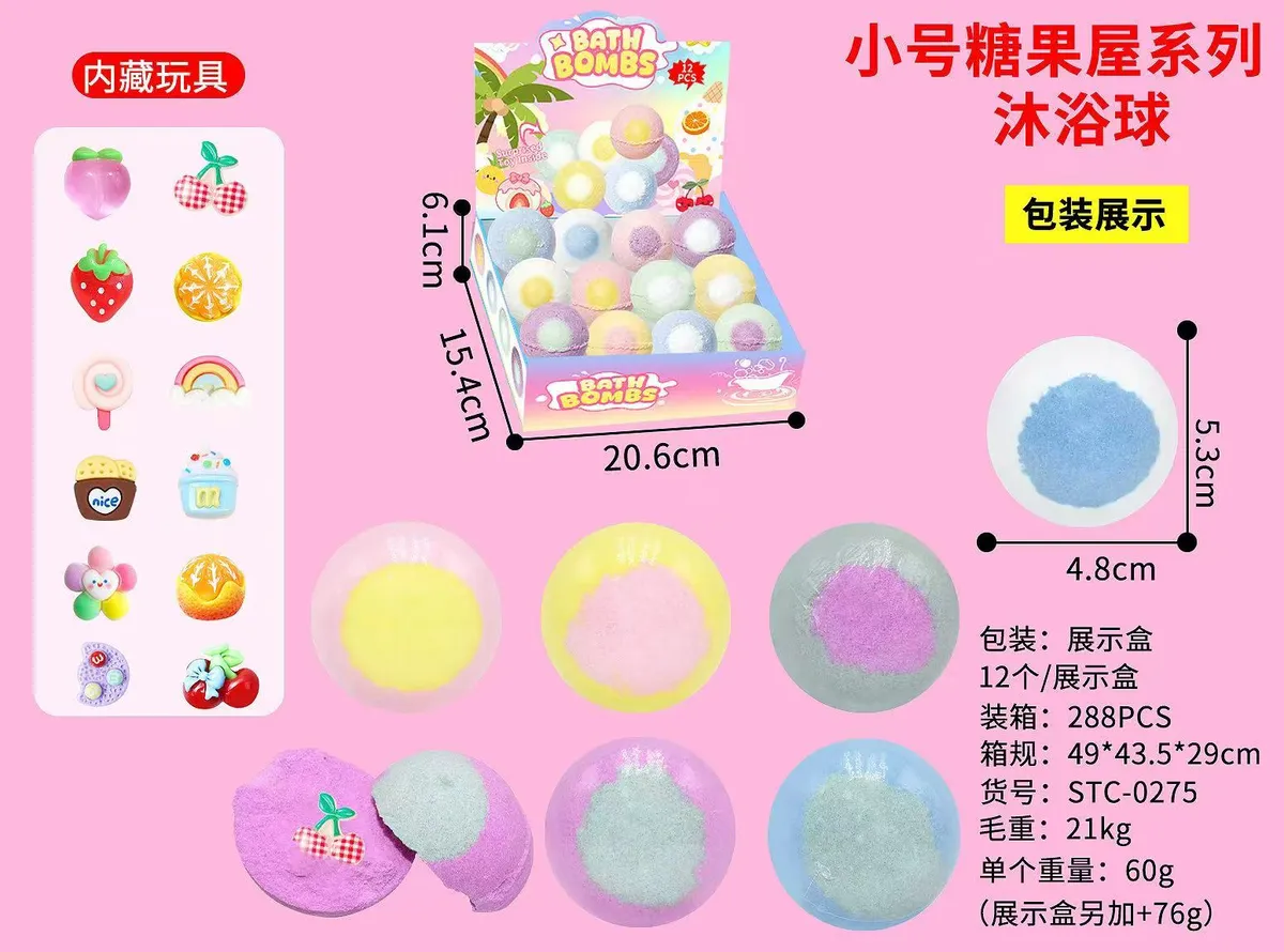 Kule do kąpieli Bath Bombs Owocowe 12 szt. 6cm