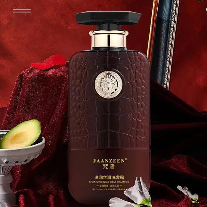 Szampon FAANZEEN Nawilżający Jedwabisty Ciemnoczerwony 1000ml