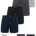 Bokserki Męskie Tom.NY Bokserki 85% Bawełna Granatowe 2XL