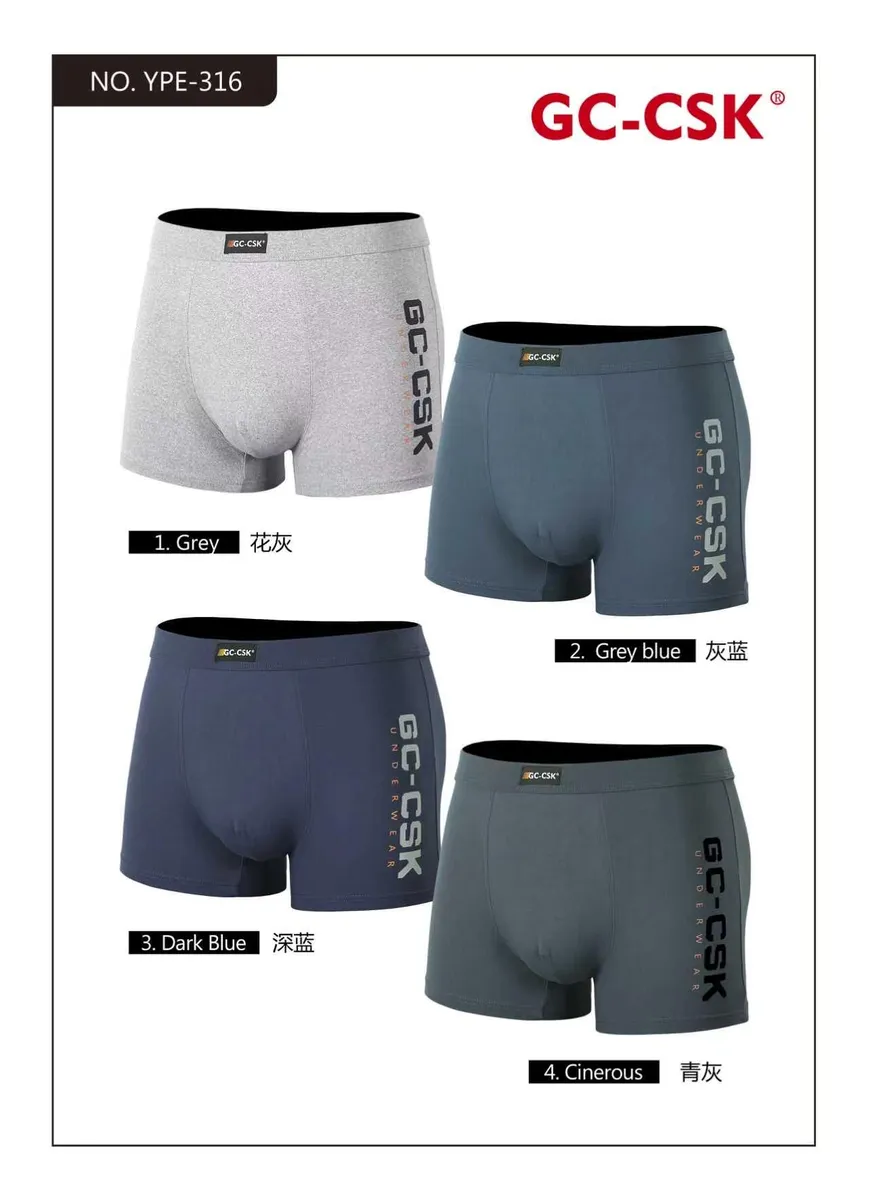 Bokserki Męskie GC-CSK Grey Blue 4-pak