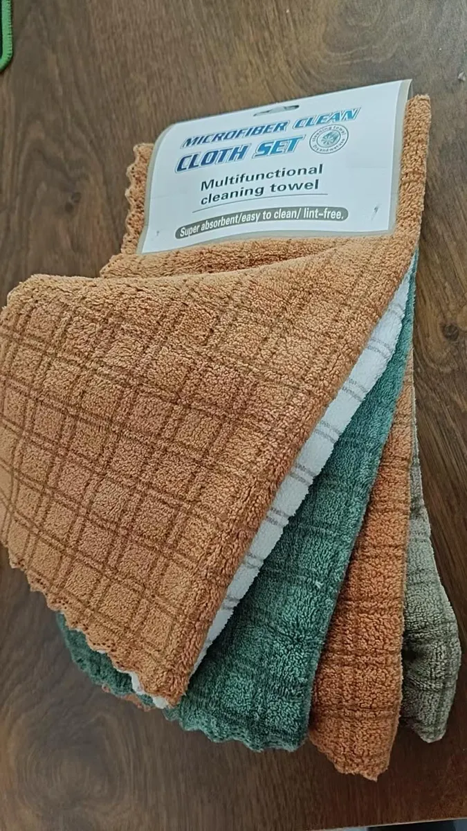 Ścierki Mikrofibra 35x35cm Wielokolorowe 4szt
