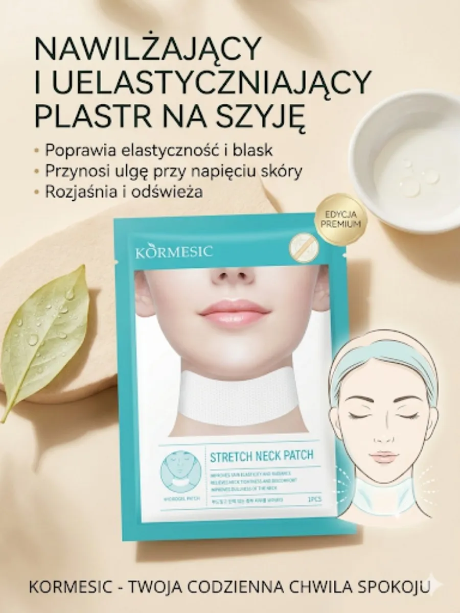KORMESIC Nawilżający Plaster na Szyję Stretch Neck Patch