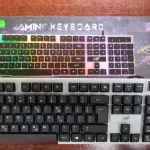 Klawiatura Gamingowa K7300 RGB 104 Klawisze Biała
